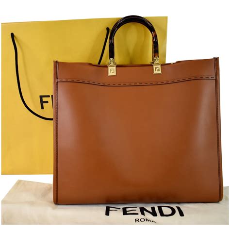 fendi sunshine medium brown|Fendi sunshine shopper tote.